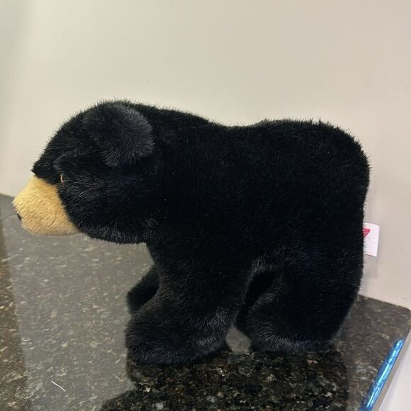 Dakin Black Bear Plush Collectable Soft Toy Animal 1990 Vintage Cute . Size 11” - Picture 4 of 9
